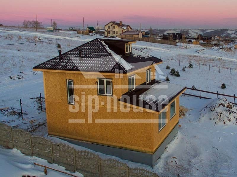 Дом 132 м2 - п. Солонцы в Красноярске от «СИП-хаус»