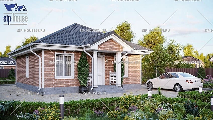 Купить проект дома из СИП-панелей 26-4 в Красноярске - от «СИП-хаус»