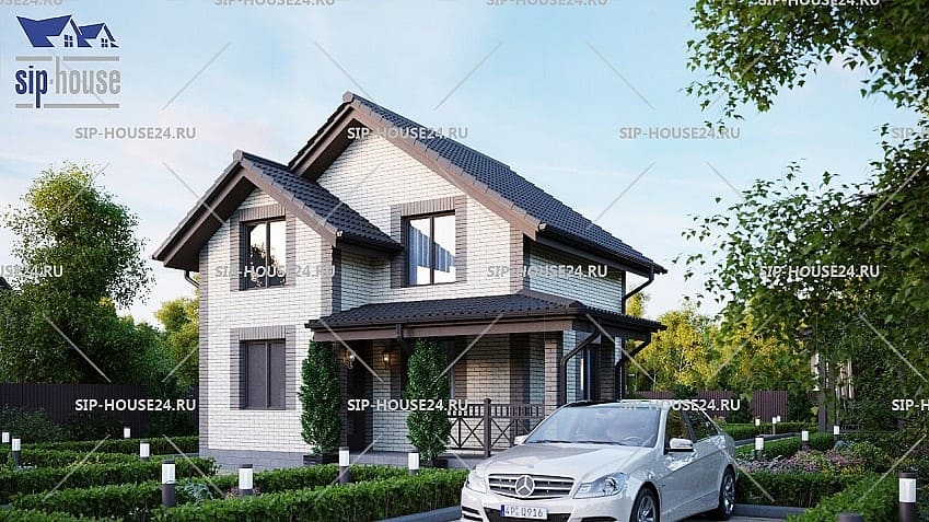 Дом из СИП-панелей SIP 28 - 85 м² в Красноярске - проекты от СК «СИП-хаус»