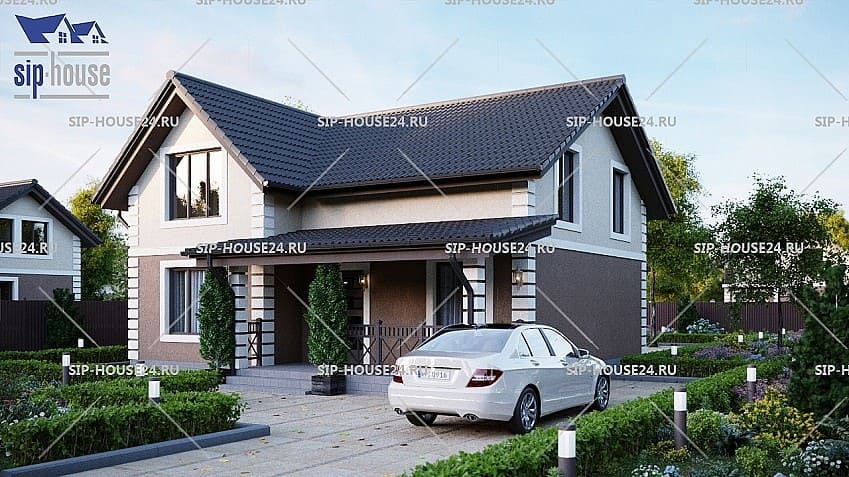 Проект Дом из СИП-панелей SIP 30 - 170 м²